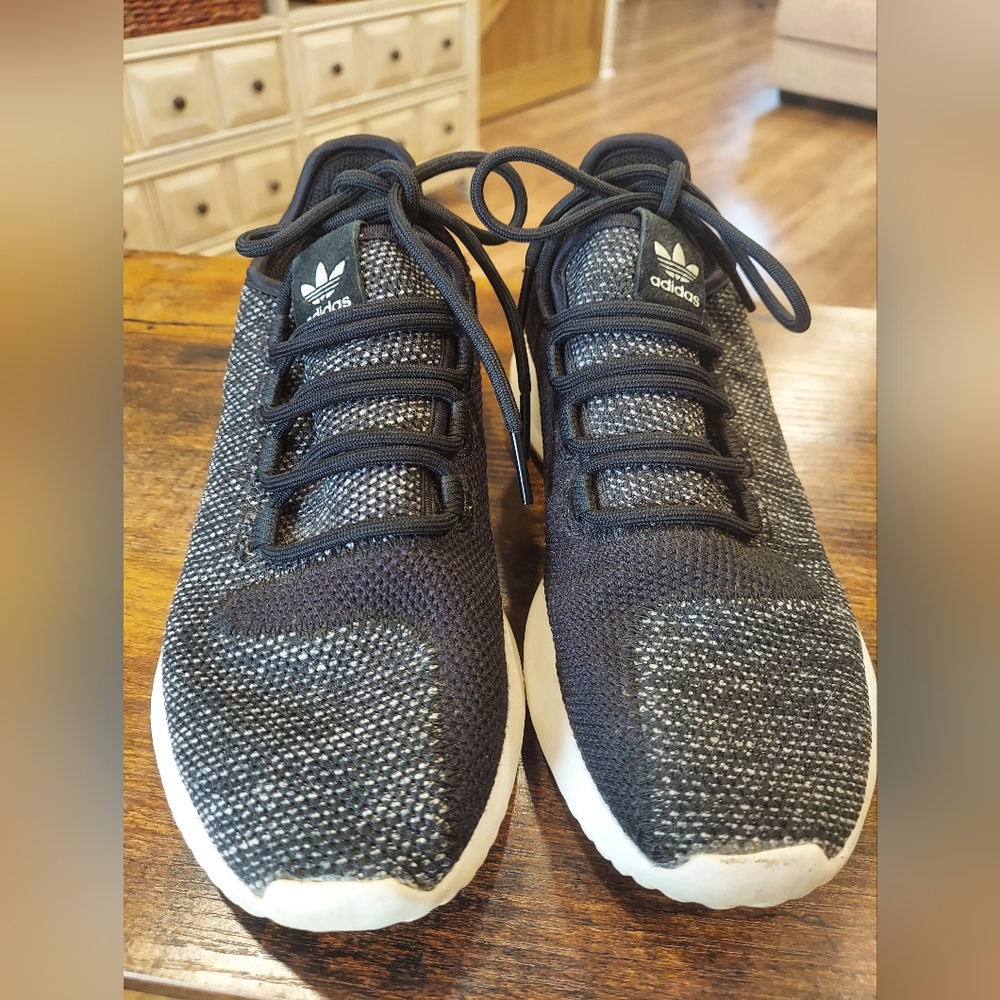 Adidas Tubular Shadow Sneaker Black Glitter Sneakers #AC8028 Women’s Size 4